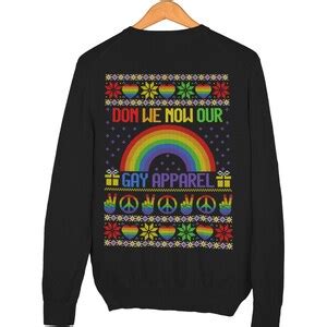 Gay Apparel Christmas Sweater Gay Rainbow Christmas Jumper Lgbt Xmas