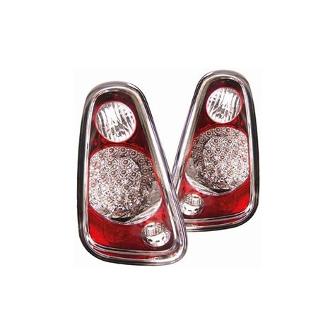 Kit De Feux Arri Res Led Design Rouge Chrome Pour Mini Cooper R R