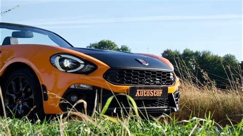 Abarth 124 Spider Orange Racing 2017 170 Hp Countryside Road Drive By