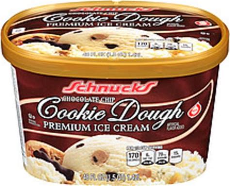 Schnucks Chocolate Chip Cookie Dough Ice Cream 48 Oz Nutrition