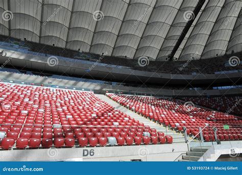 National Stadium In Warsaw Editorial Stock Image Image Of Constructing