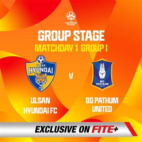 AFC Champions League 2023 24 Ulsan Hyundai FC Vs BG Pathum United