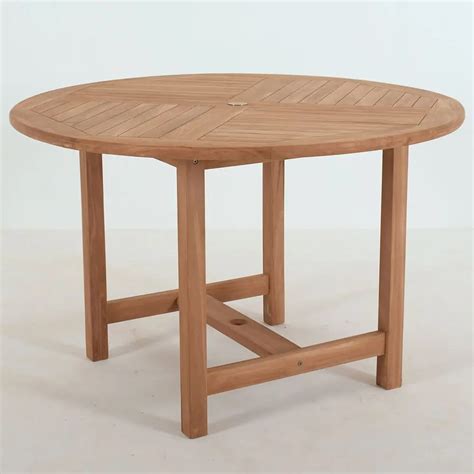 Round Teak Patio Table