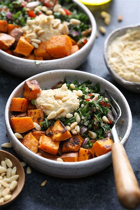 Mediterranean Vegan Buddha Bowl Vegan Meal Ideas Popsugar Fitness Photo 12