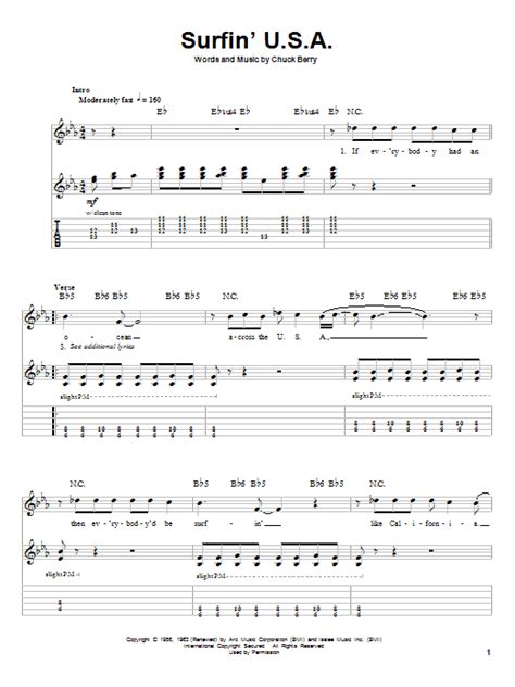 Surfin' U.S.A. by The Beach Boys - Guitar Tab Play-Along - Guitar Instructor