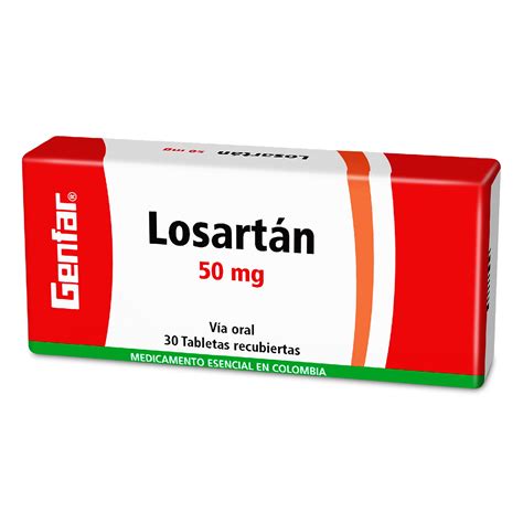 Losartan 50 Mg 30 Tabletas Gf Farmalkosto