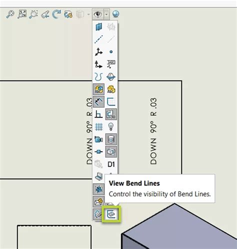 Mostrare Le Linee Di Piegatura Della Lamiera In Un Disegno SOLIDWORKS