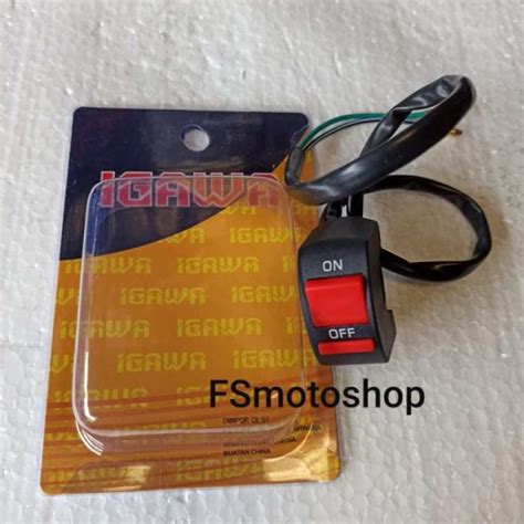 Promo Tombol Saklar Switch On Off Stang Motor Universal Diskon Di