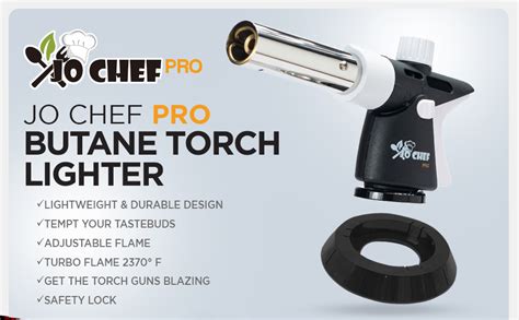 Amazon Jo Chef Pro Butane Torch Lighter Refillable Butane Torch