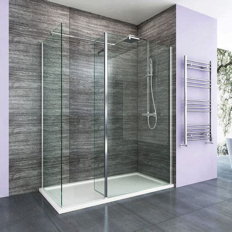 ELEGANT 1400 X 800 Mm Walk In Wetroom Shower Enclosure Panel With Stone