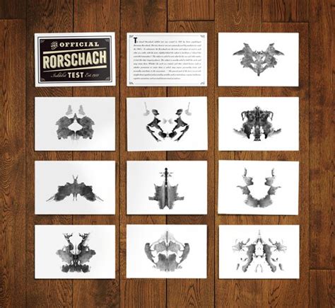 Rorschach Poster and Card Set | Rorschach, Card set, Ink blot