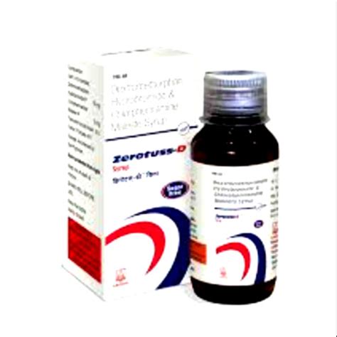 Zerotuss D Cough Syrup Bottle Size 100 Ml Medicine Raw Materials At