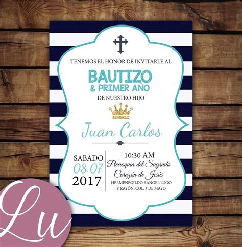 Invitaciones Personalizada Bautizo Digital En Mercado Libre