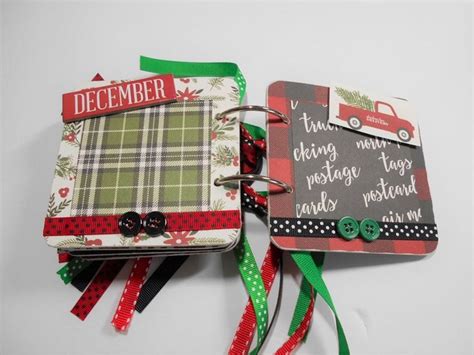 Christmas Mini Album Christmas Scrapbook Album Premade Etsy España