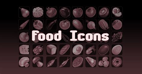 Rpg Food Icons 2d 图标 Unity Asset Store