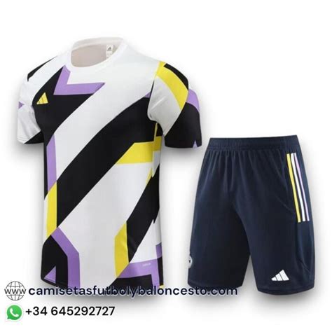 Conjunto Real Madrid 2023 2024 Pre Partido Entrenamiento Camisetas