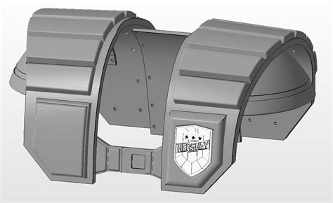 Judge Dredd Hershey Shoulder Pad Stl 3d Model Etsy Uk