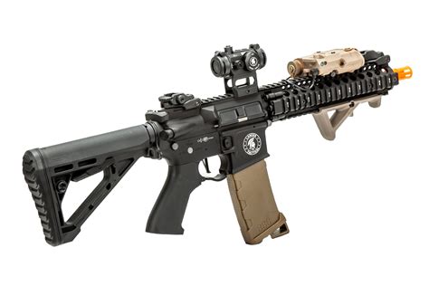 Lancer Tactical Proline Etu Mk18 Full Metal Airsoft Aeg Rifle Field