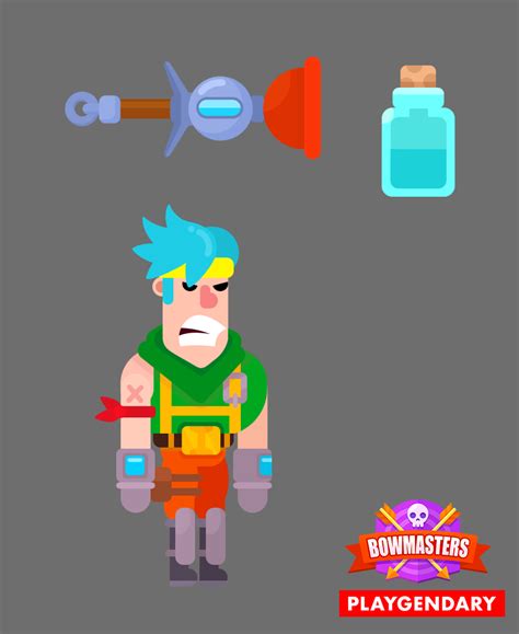 Weapons and characters for the project Bowmasters :: Behance