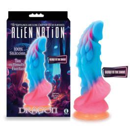 Alien Nation Glow Dragon Dildo Femplay Bottom Draw Fantasy Sex Toys