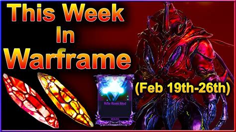 Warframe Weekly Reset Crimson Amber Shards Rifle Riven Citrines