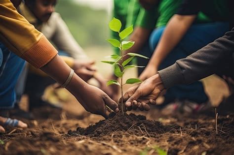 Un grupo de voluntarios se unen para plantar un árbol en el Día Mundial