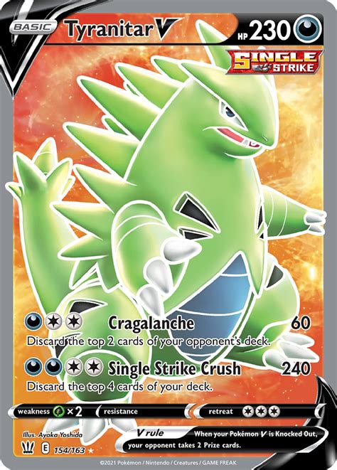 Tyranitar V Battle Styles Pokemon Card Pikawiz