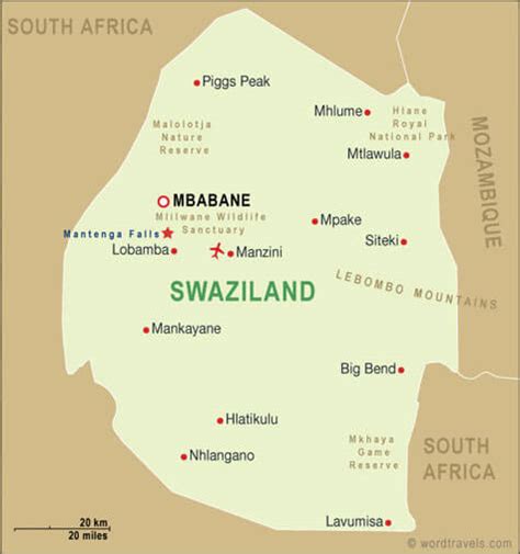 Swaziland Map