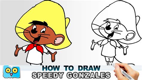 Learn How To Draw Speedy Gonzales From Looney Tunes Looney Tunes Step