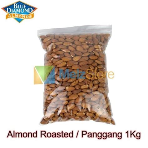 Jual Kacang Almond Panggang Blue Diamond Roasted 1kg Shopee Indonesia