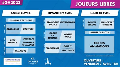 Gamers Assembly Dates Heures Jeux Et Tournois Tout Savoir