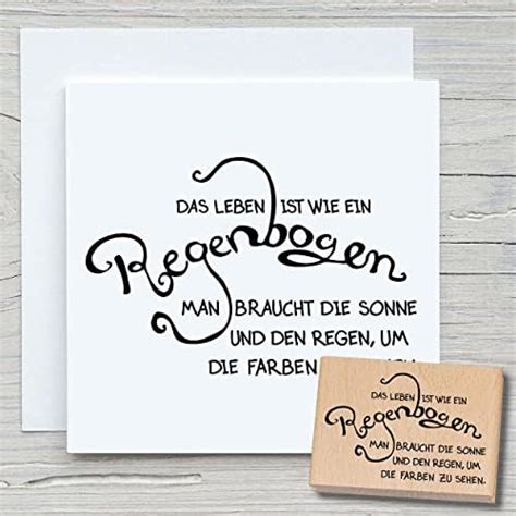 Newstamps Stempel Das Leben Ist Motivstempel Gro Aus Holz Gummi Zum