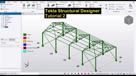 Tekla Structural Designer Tutorial 2 Youtube