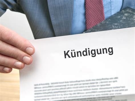 Korrekte K Ndigung Durch Arbeitgeber