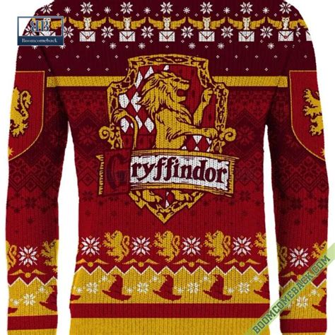 Harry Potter Gryffindor House Ugly Christmas Sweater T For Adult And