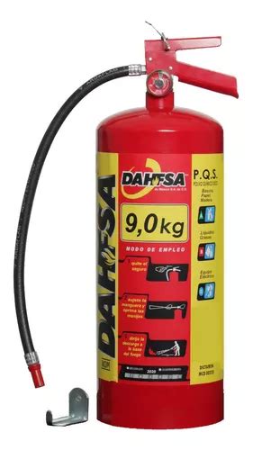 Extintor Dahfsa Pqs Clase Abc Recargable Extinguidor Nom 9kg