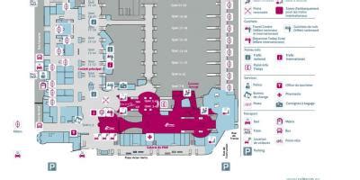 Gare du midi Brussels station map - Map of brussel gare du midi (Belgium)