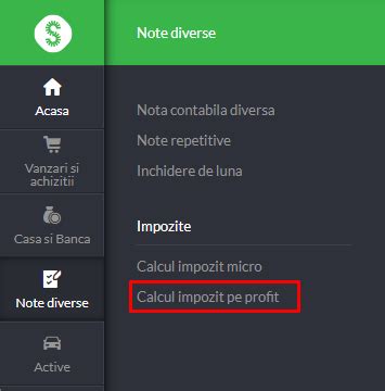 SmartBill Conta Calculul Impozitului Pe Profit