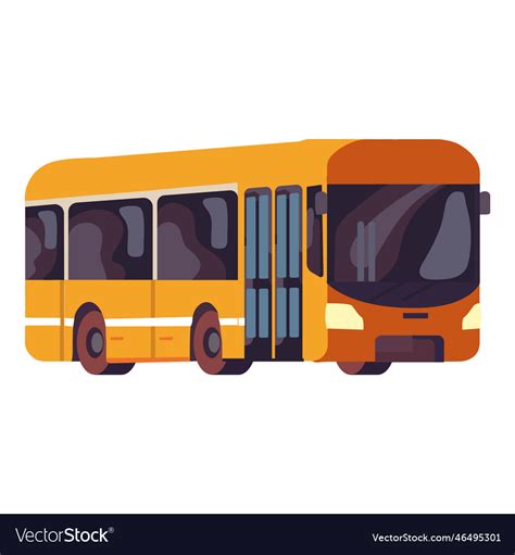 Orange Bus Design Royalty Free Vector Image Vectorstock