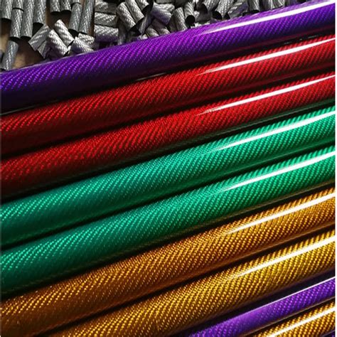 Mm To Mm Diameter K Twill Colorful Carbon Fiber Tube Tstar