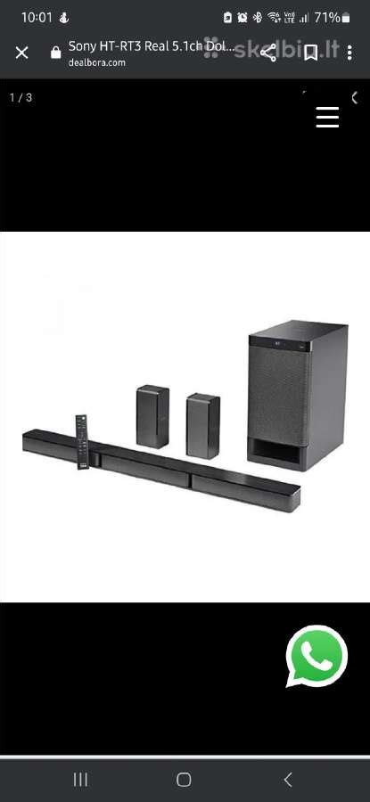 Sony Ht Rt3 5 1 Soundbar Skelbiu Lt