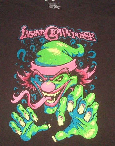 VTG INSANE CLOWN POSSE T SHIRT 2XL RIDDLE BOX JUGGALO ICP SHAGGY DOPE