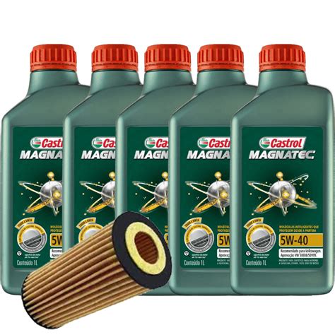 5 Lts Castrol 5w40 Sintetico 508 88 Filtro PEL680 Magnatec Empório