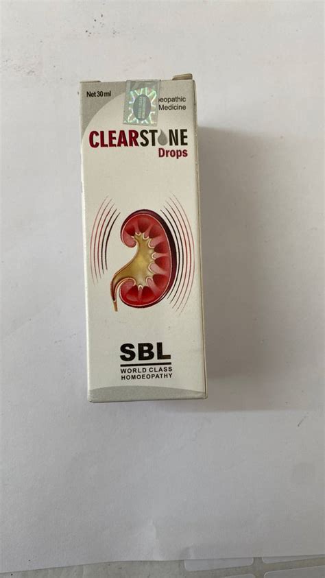 Clearstone Drops For Kidney Stones For Sbl Packaging Size 30 Ml At