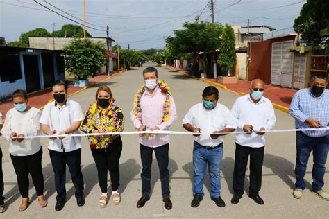 Con Pavimentación De Calles Y Avenidas Gobernador Beneficia A Más Familias De Suchiate