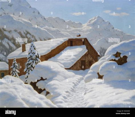 Иван Ф. Шульце - Зимний пейзаж 2 Stock Photo - Alamy