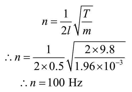 Fundamental Frequency Of Vibration Of String Numerical Problems Set 01