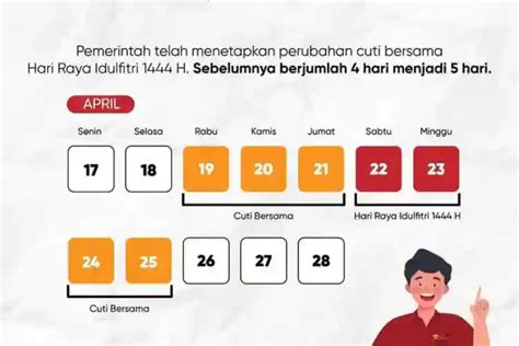 Cuti Bersama Lebaran 2023 Sampai Kapan Berikut Tanggalnya