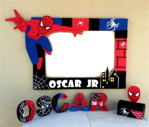 Pin By Mar Balderas On Marcos Para Selfie Spiderman Birthday Party