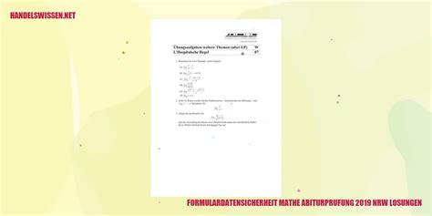 Mathe Abiturprufung Nrw Losungen Maximieren Sie Ihre Effizienz